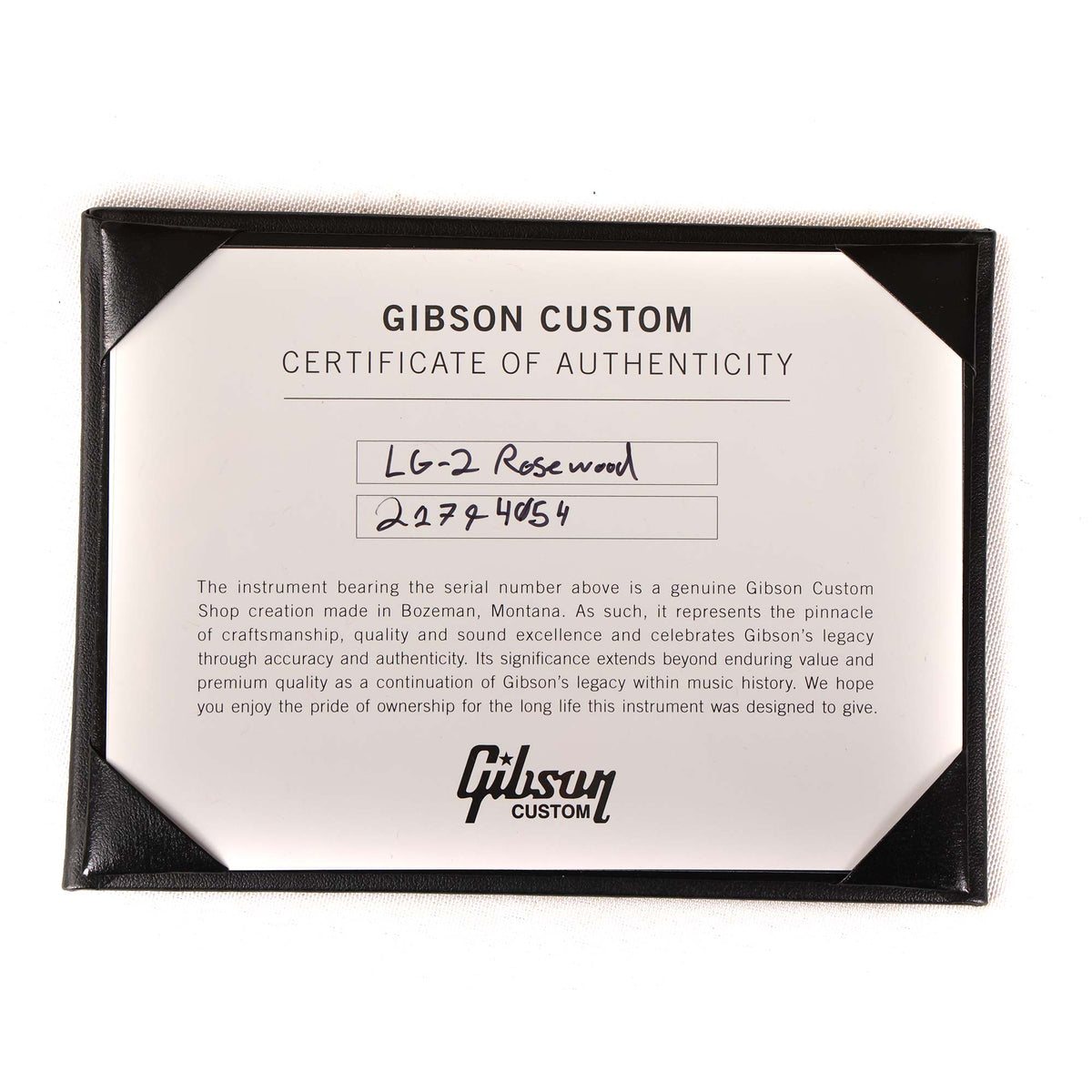 Gibson LG-2 Original Made 2 Measure All-Ebony 2024 — 11