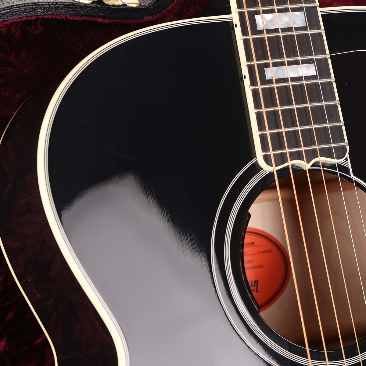 Gibson SJ-200 Custom Acoustic-Electric Ebony 2021 — 12