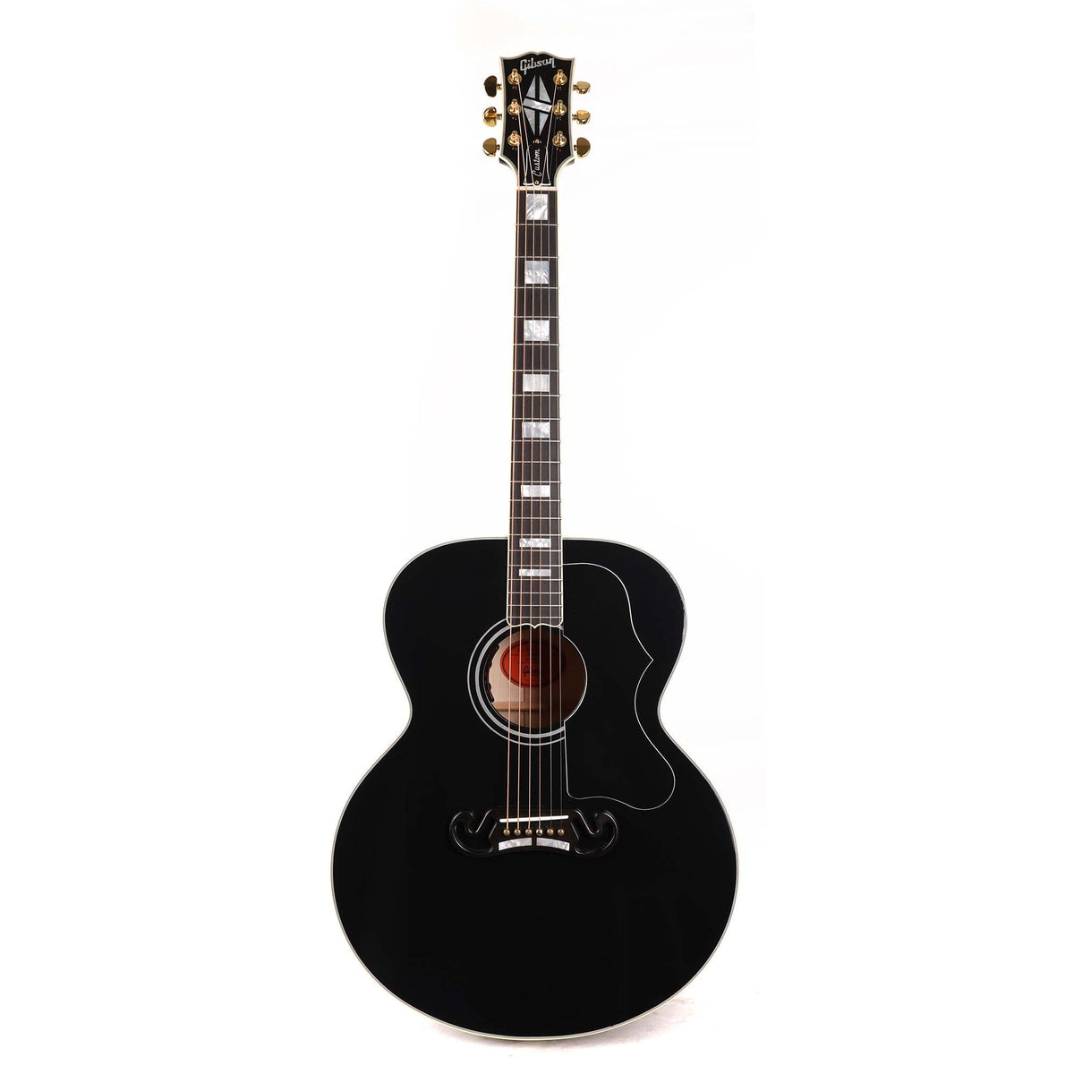 Gibson SJ-200 Custom Acoustic-Electric Ebony 2021 — 2