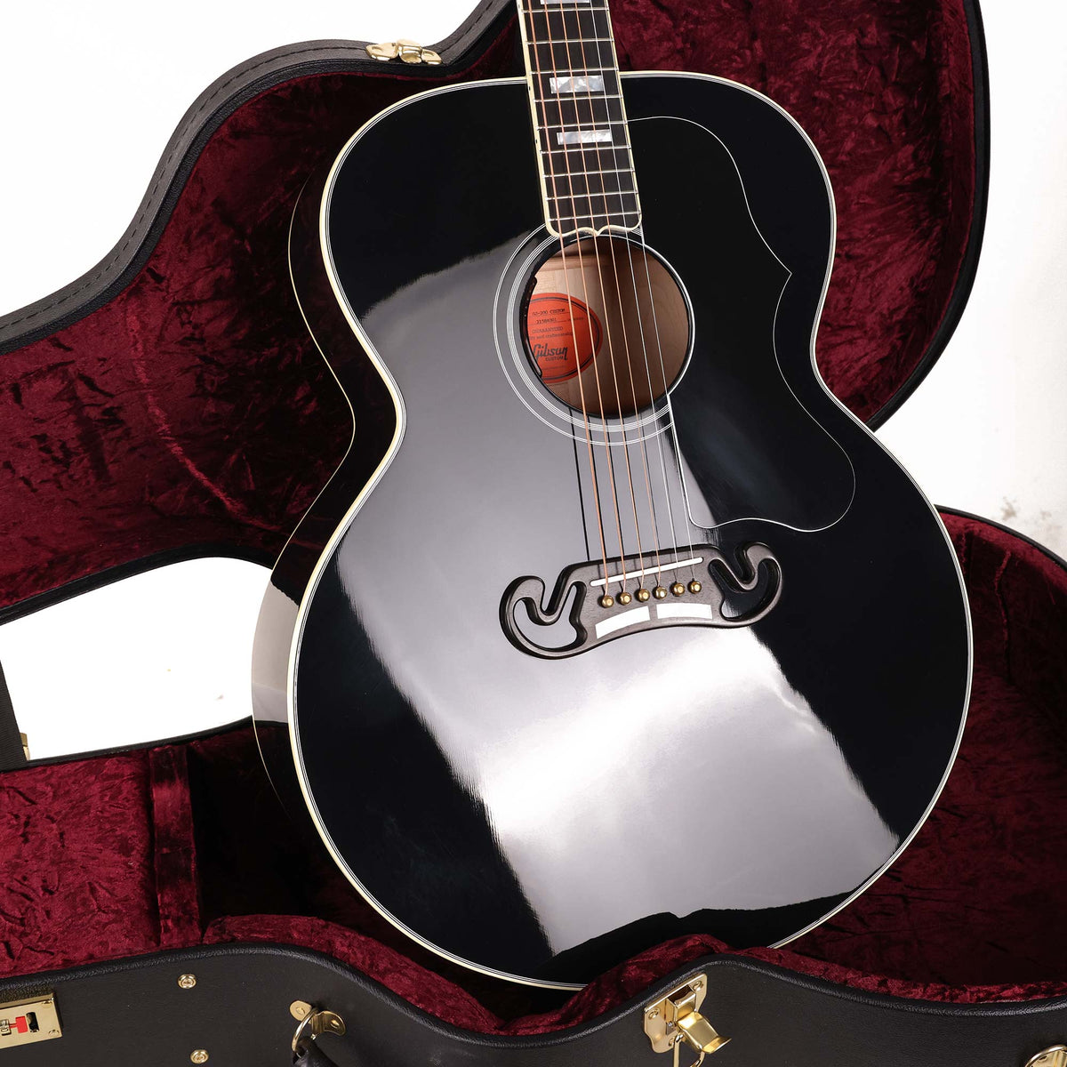 Gibson SJ-200 Custom Acoustic-Electric Ebony 2021 — 9