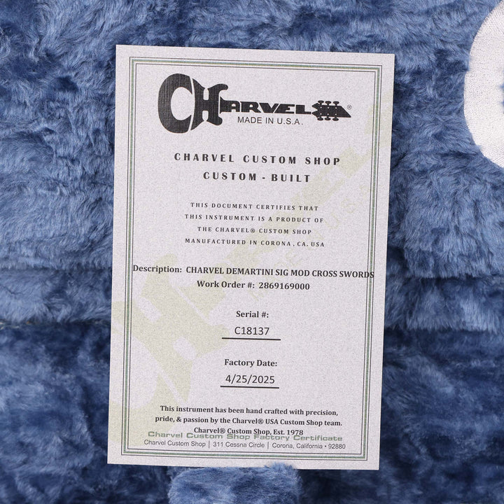 Charvel Custom Shop Warren DeMartini San Dimas Crossed Swords Graphic 2025