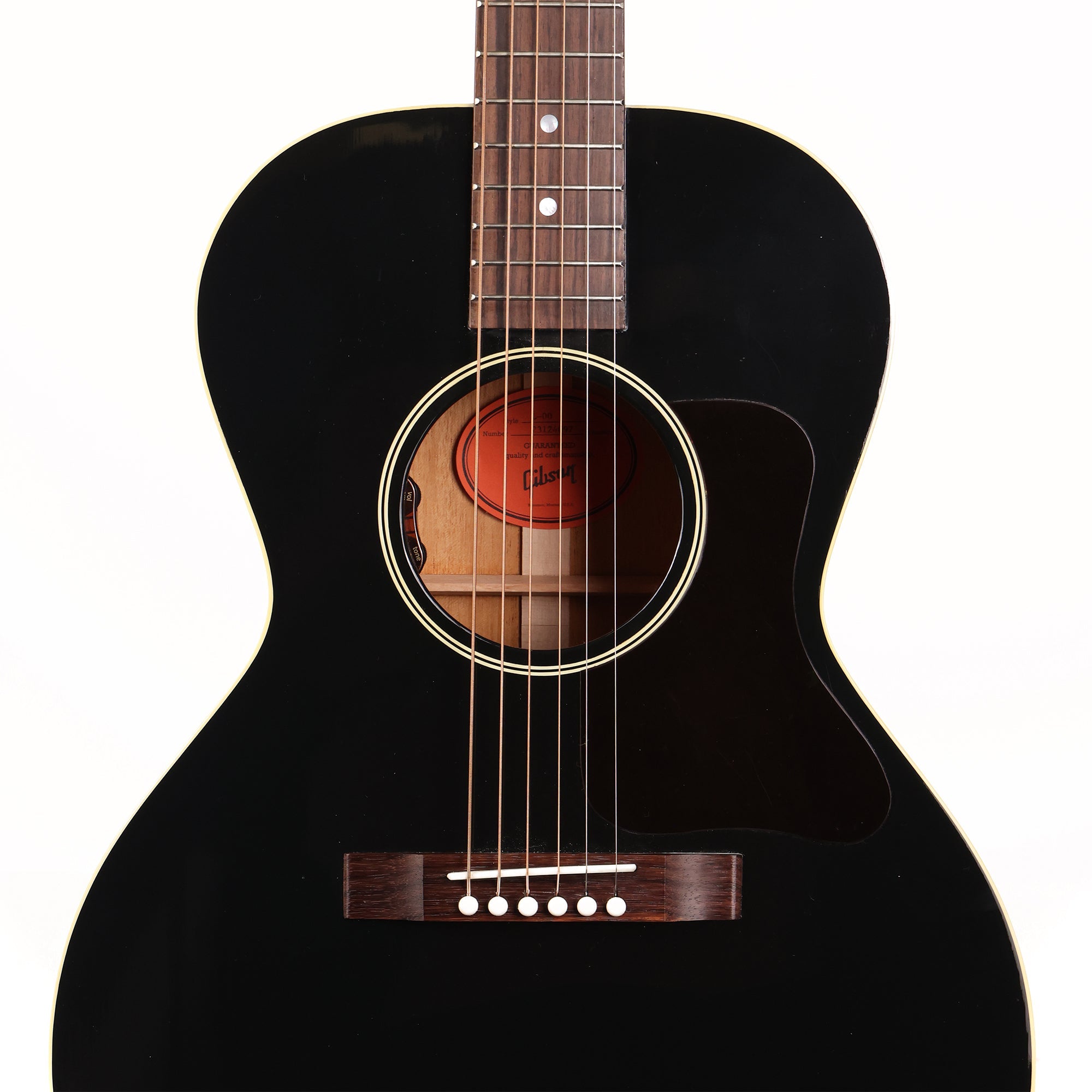 Gibson L-00 Original Acoustic-Electric Ebony 2024 | The Music Zoo