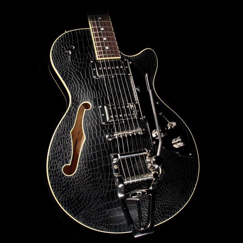 Duesenberg Starplayer TV Outlaw Black Alligator Tolex — 1