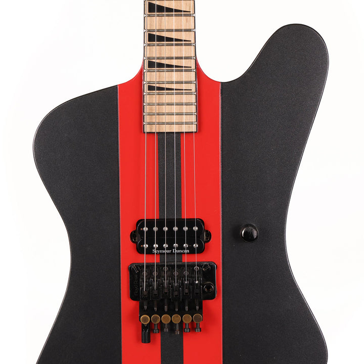 1987 Jackson F-Bird Charcoal and Red Refinish