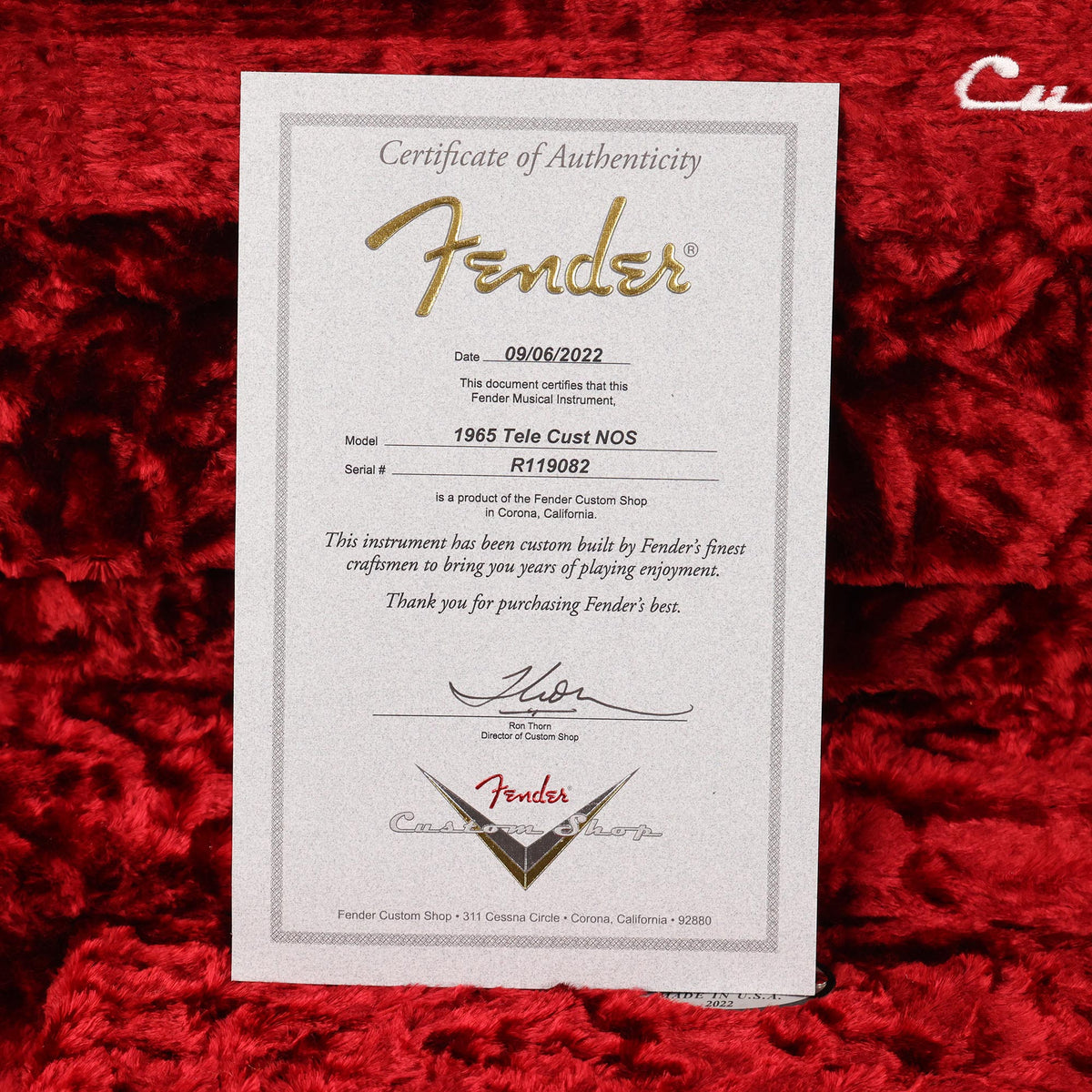 Fender Custom Shop 1965 Rosewood Custom Telecaster NOS Natural 2021 — 13