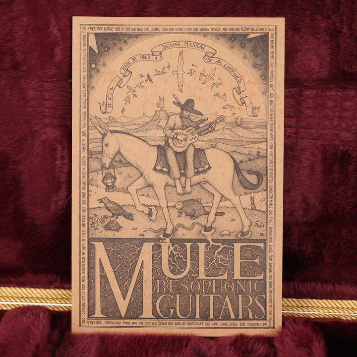 Mule Resophonic Guitars Mulecaster Fiesta Red 2024