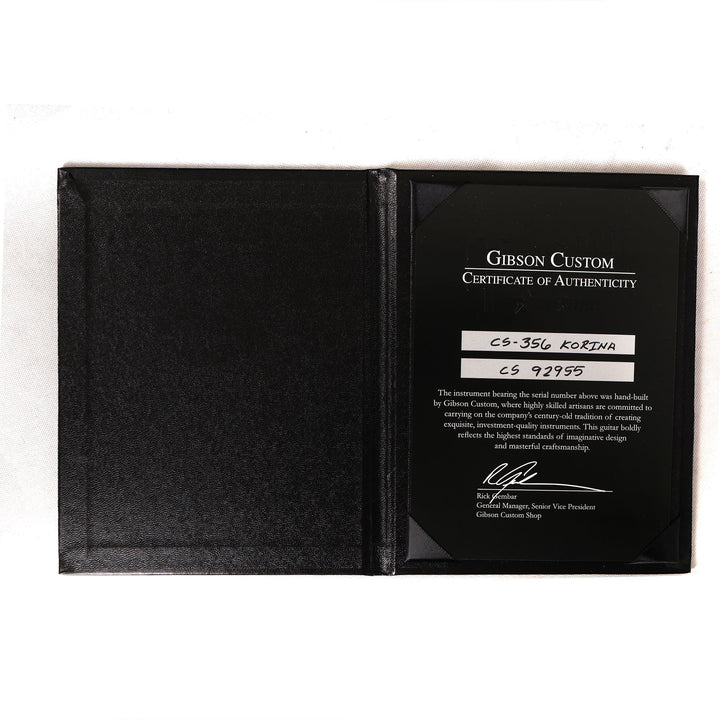 Gibson Custom Shop CS-356 Quilt Top and Korina 2009