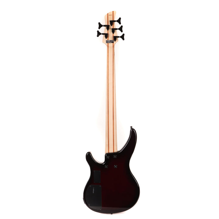 Yamaha TRBX605FM 5-String Electric Bass Guitar Dark Red Burst Used