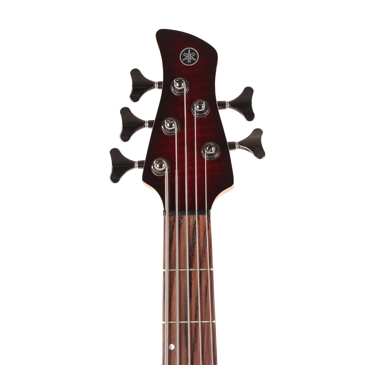 Yamaha TRBX605FM 5-String Electric Bass Guitar Dark Red Burst Used