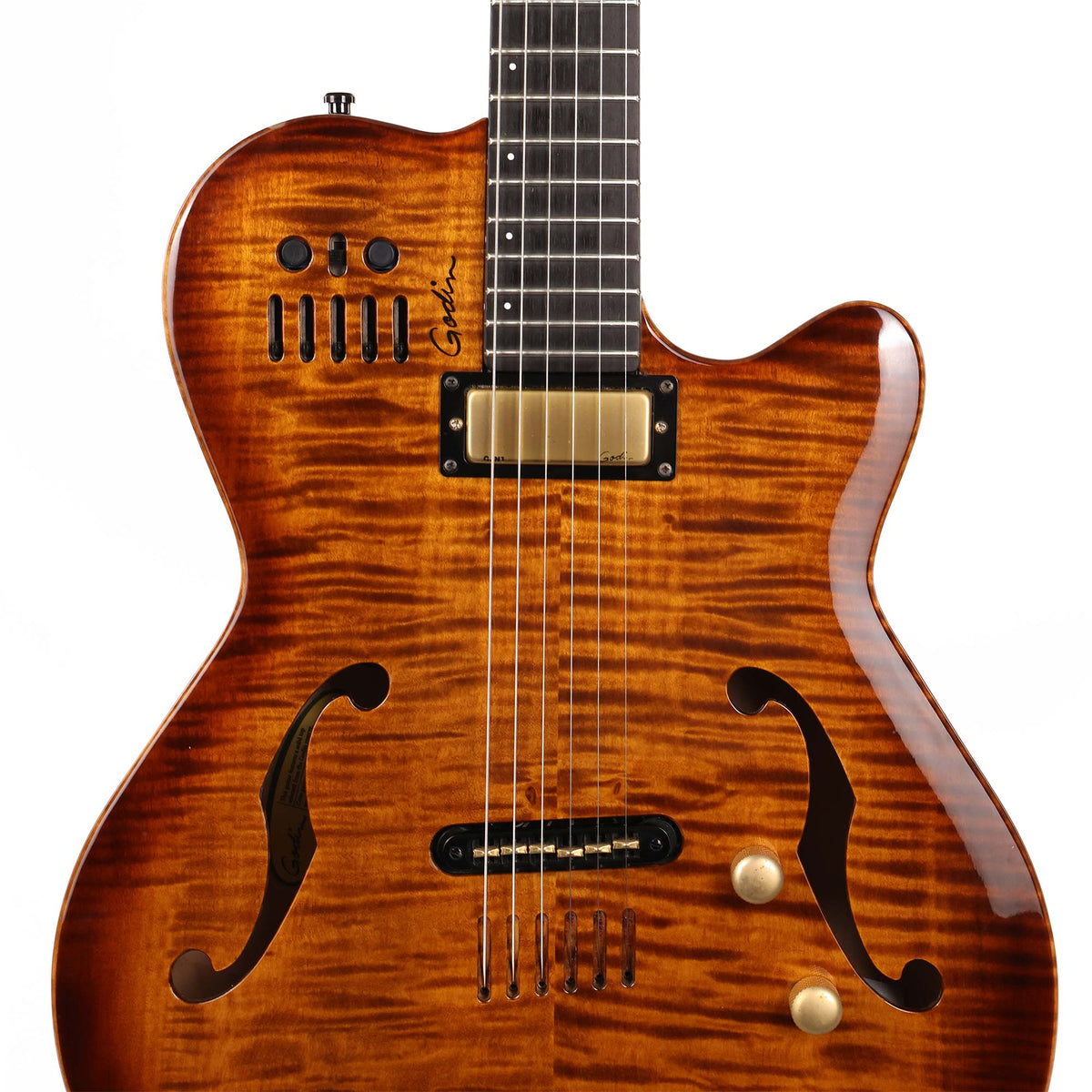 Godin Multiac Jazz SA Sunburst 2003 — 4