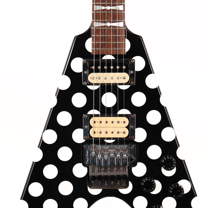 1997 Jackson Limited Edition Randy Rhoads Black and White Polka Dots