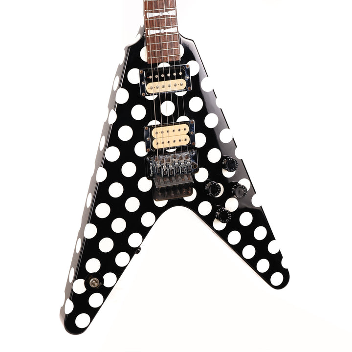 1997 Jackson Limited Edition Randy Rhoads Black and White Polka Dots