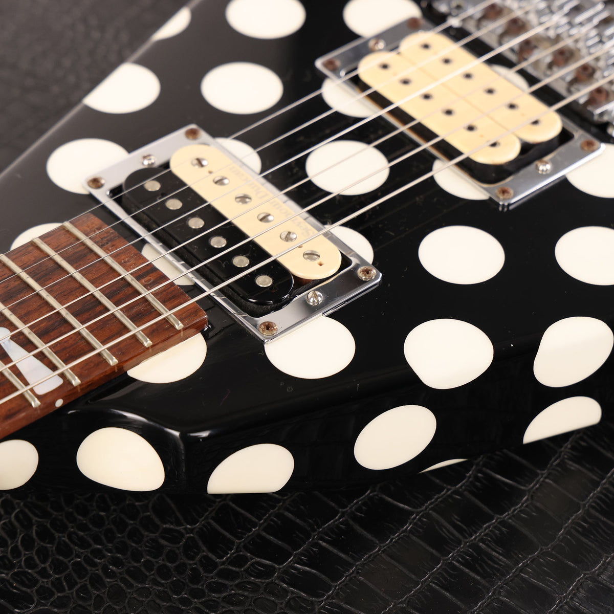 1997 Jackson Limited Edition Randy Rhoads Black and White Polka Dots — 6