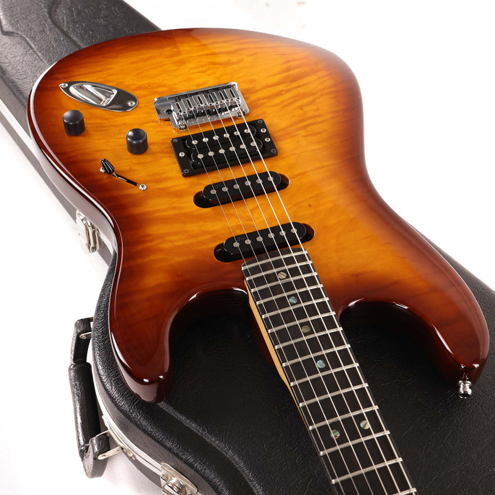 Fender American Deluxe Stratocaster QMT HSS Tobacco Sunburst 2005