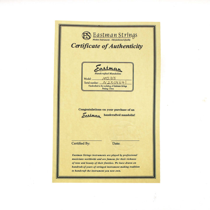 Eastman MD315 F-Style Mandolin Classic
