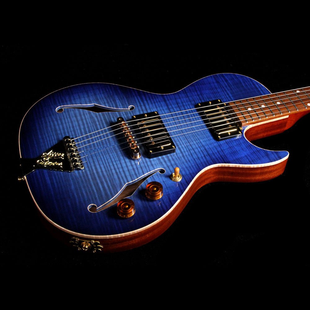 B&G Guitars Little Sister Private Build Electric Guitar Atlantis Blue — 6