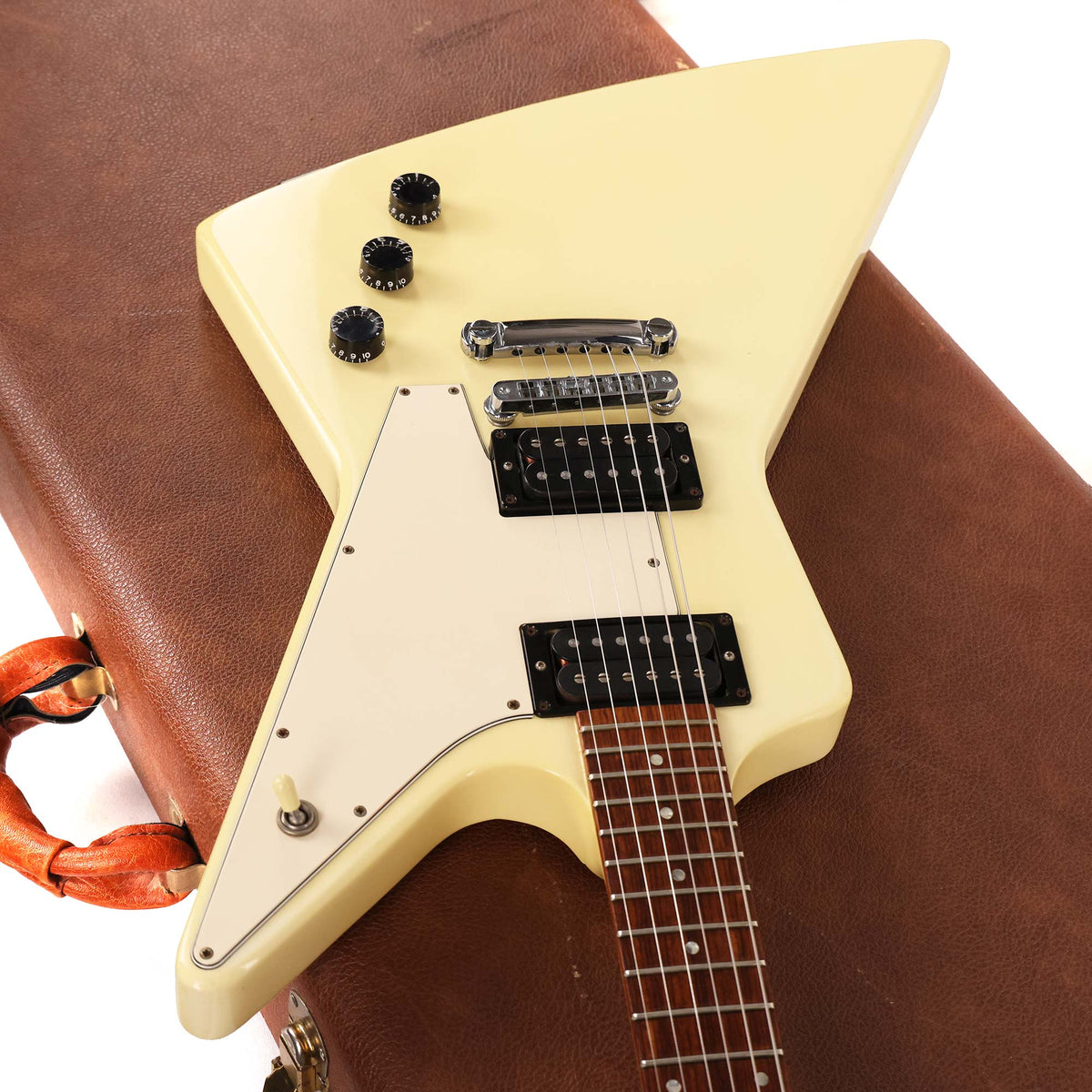1990 Gibson Explorer '76 Reissue White — 6