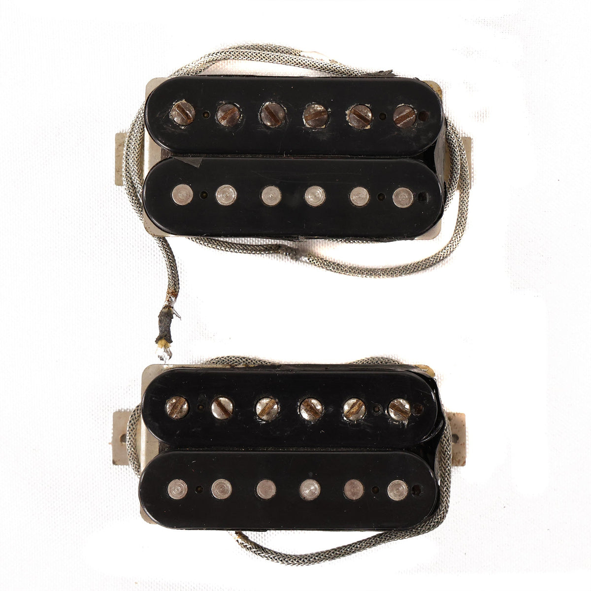 Gibson PAF Humbucker Set Double Black Bobbins Late 1950s — 1