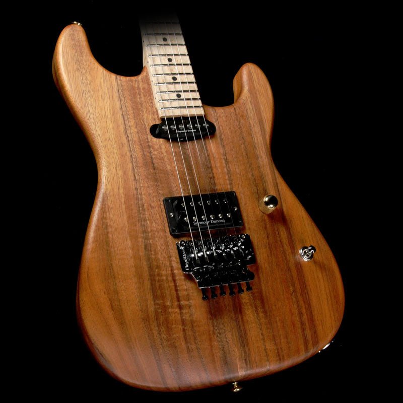 Charvel Custom Shop San Dimas Koa HS Natural Series Electric Guitar Natural Oil Music Zoo Exclusive — 1