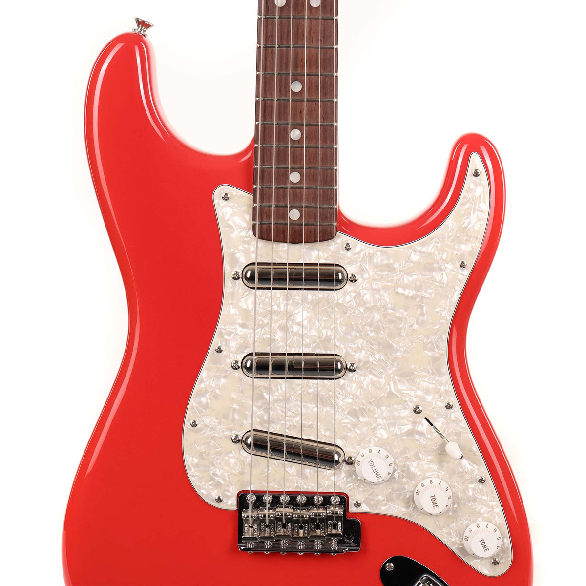 Fender Custom Shop 1965 Stratocaster Fiesta Red Lipstick Pickups Matching Headstock 2010 — 4