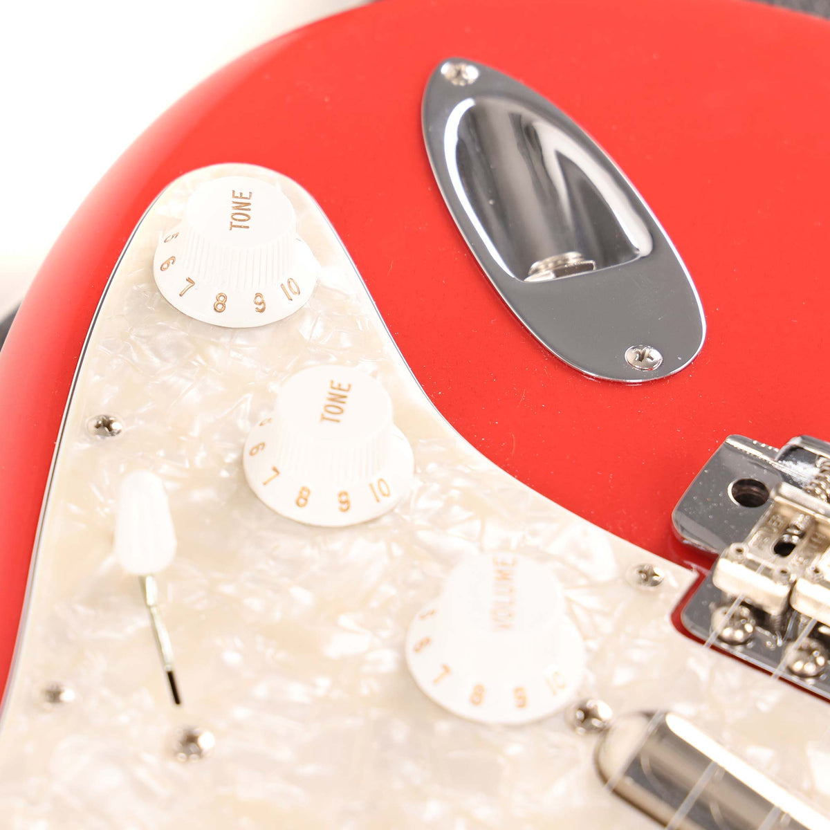 Fender Custom Shop 1965 Stratocaster Fiesta Red Lipstick Pickups Matching Headstock 2010 — 8