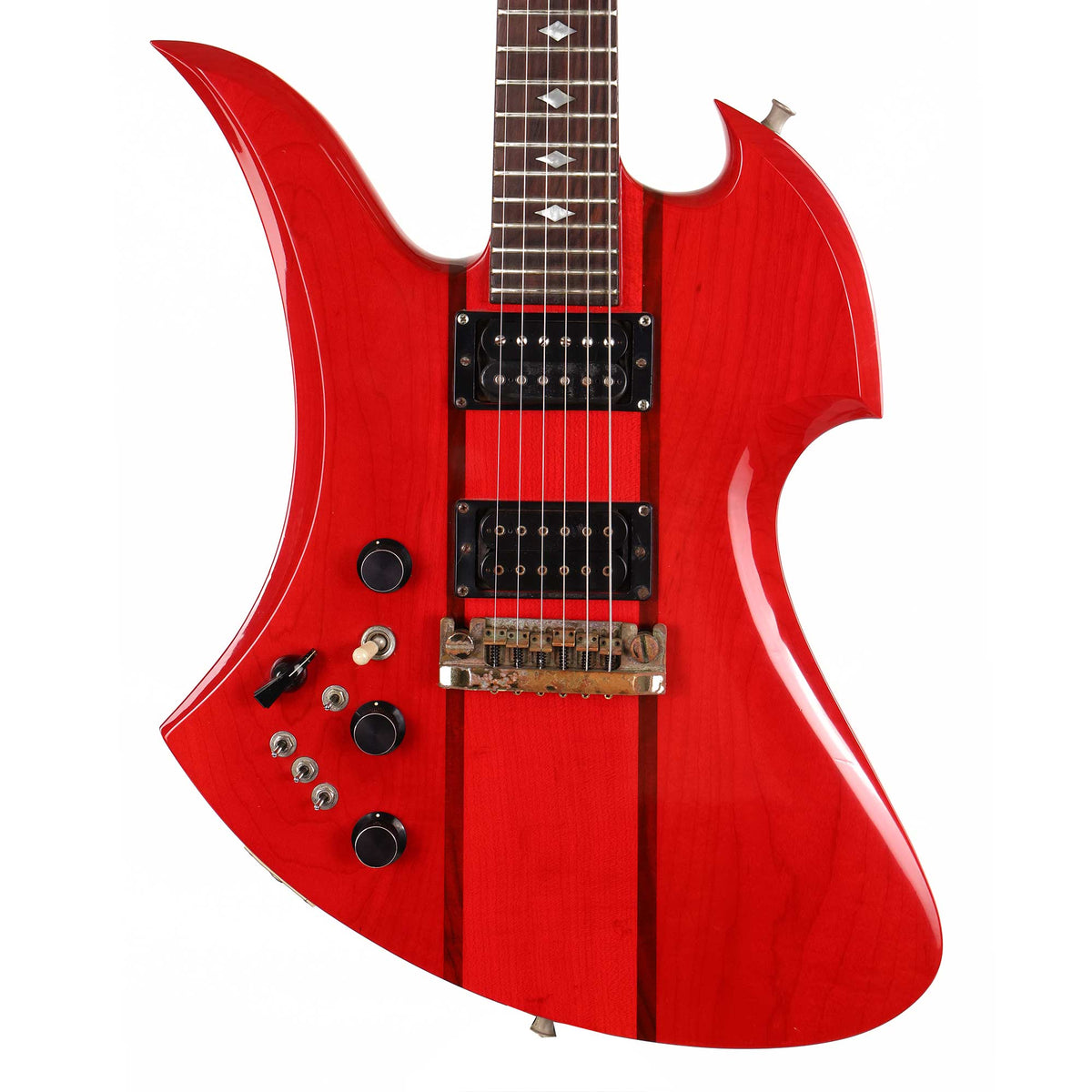 1982 B.C. Rich Mockingbird Left-Handed Cherry Red — 1