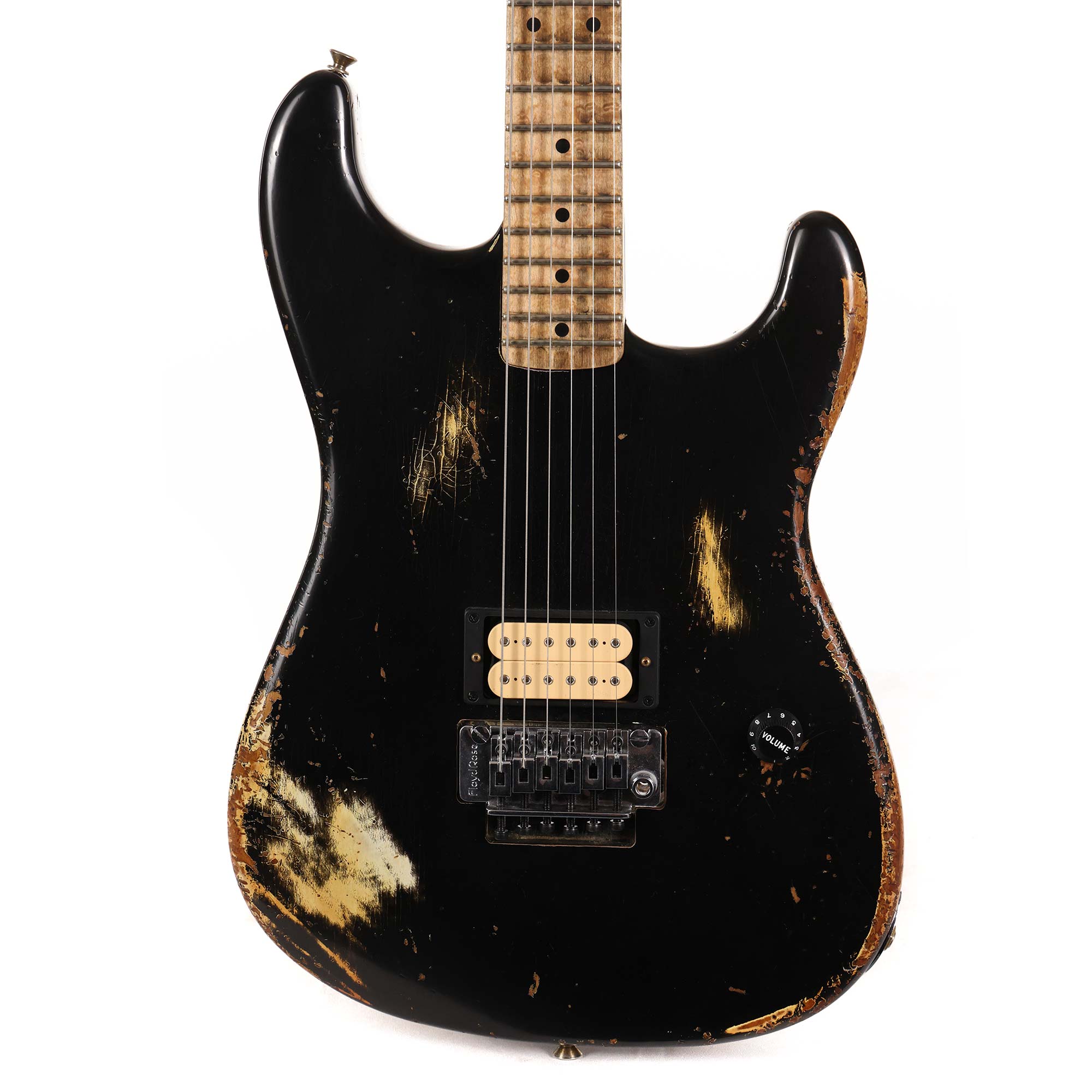 Fender Custom Shop ZF Strat Heavy Relic Black | The Music Zoo