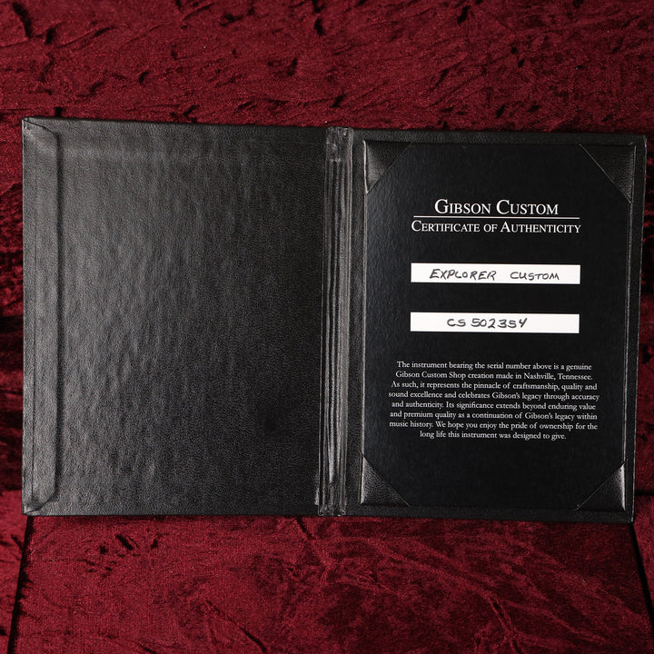 Gibson Custom Shop Explorer Custom Orange Widow with EMGs 2025