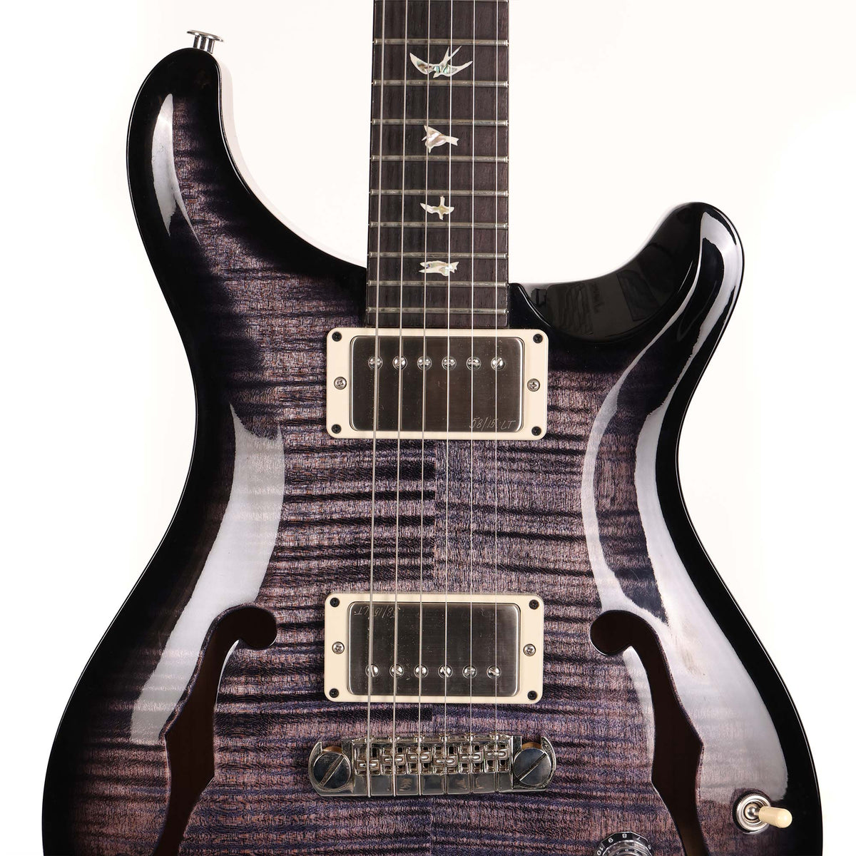 PRS Hollowbody II Piezo Purple Mist Wraparound Smokeburst 2025 — 4