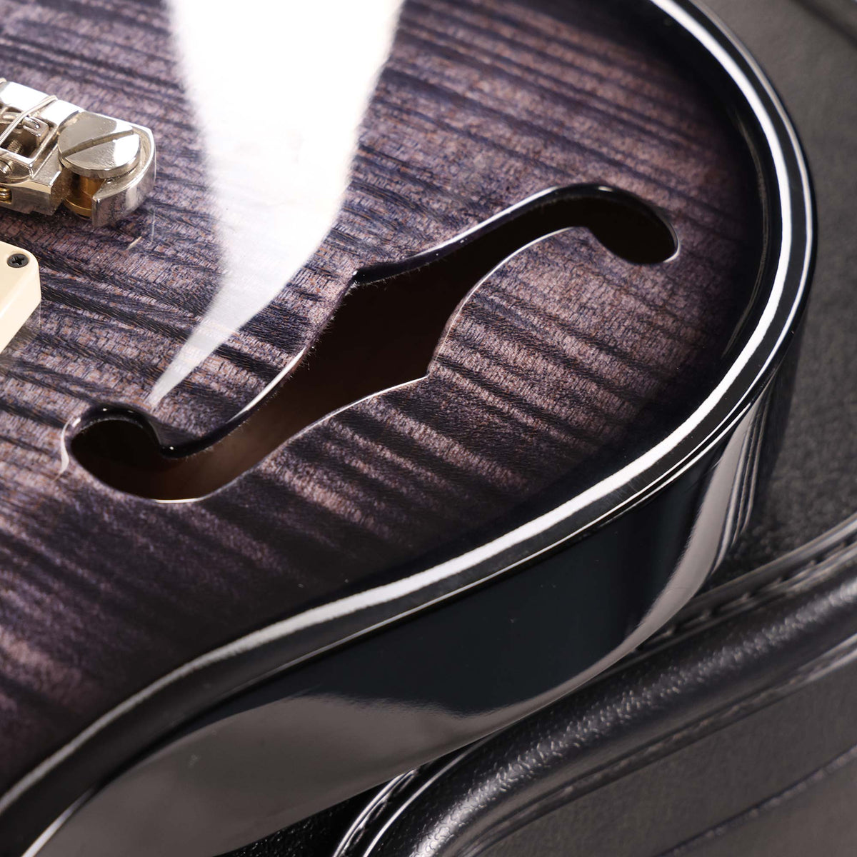 PRS Hollowbody II Piezo Purple Mist Wraparound Smokeburst 2025 — 8