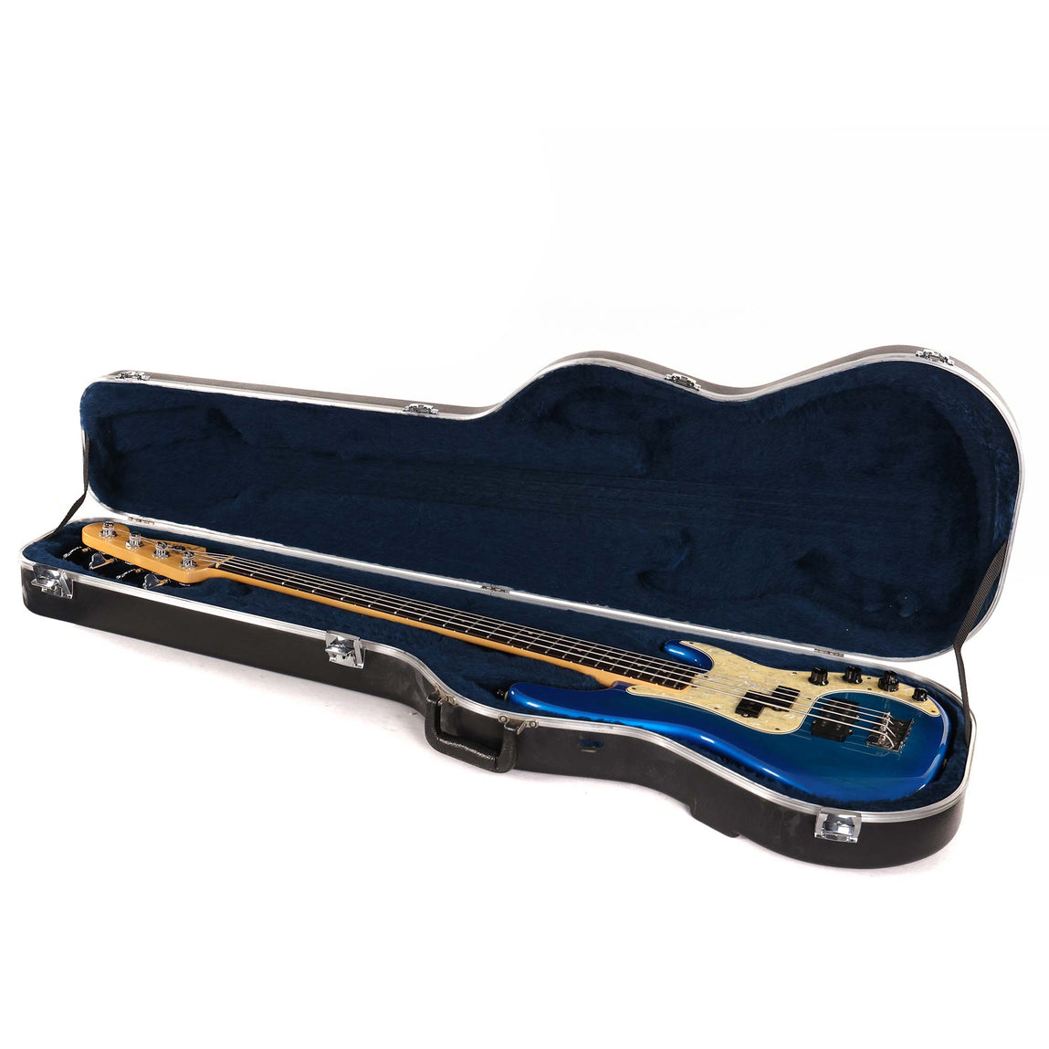 1998 Fender Precision Bass Deluxe Blue Burst | The Music Zoo