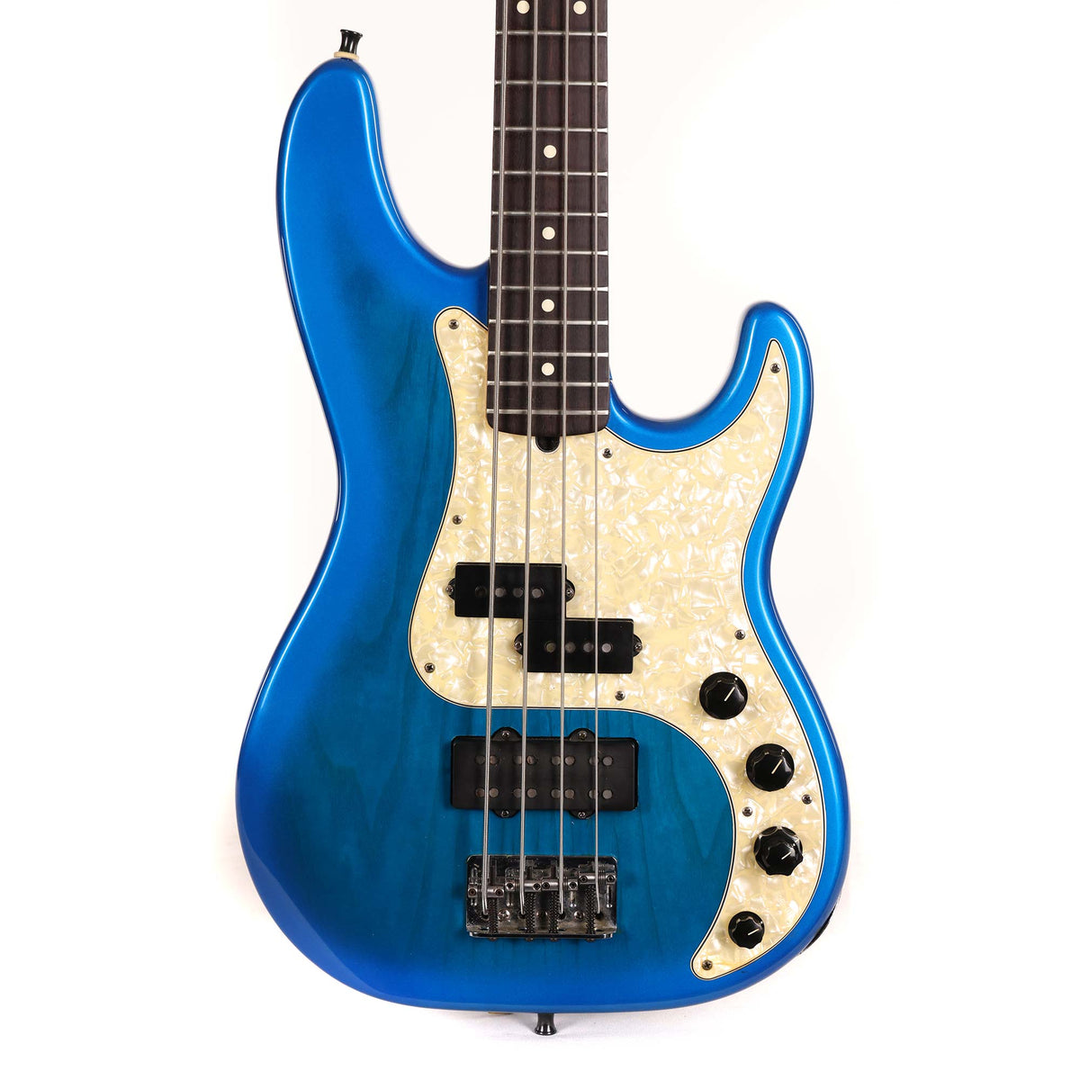 1998 Fender Precision Bass Deluxe Blue Burst — 1