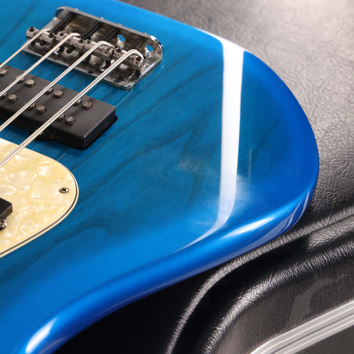 1998 Fender Precision Bass Deluxe Blue Burst | The Music Zoo