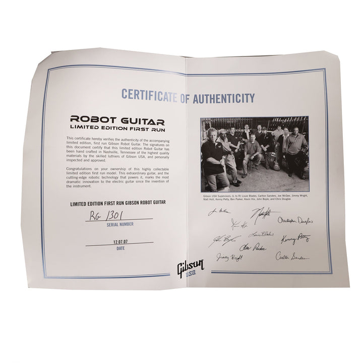Gibson Les Paul Robot Blue Silverburst Limited Edition 2007