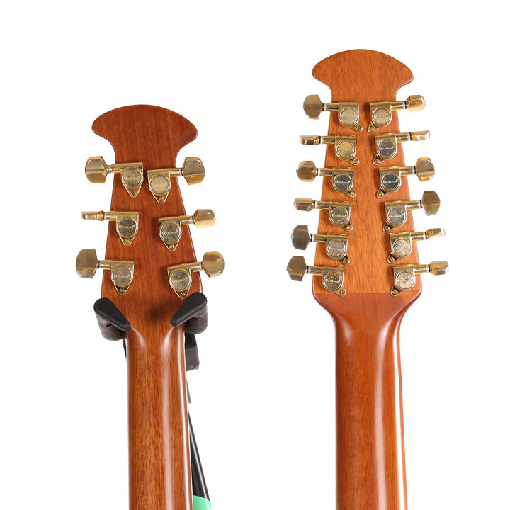 Ovation CSE225 Celebrity Double Neck Acoustic-Electric Transparent Blue Burst 2008