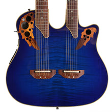 Ovation CSE225 Celebrity Double Neck Acoustic-Electric Transparent Blue Burst 2008