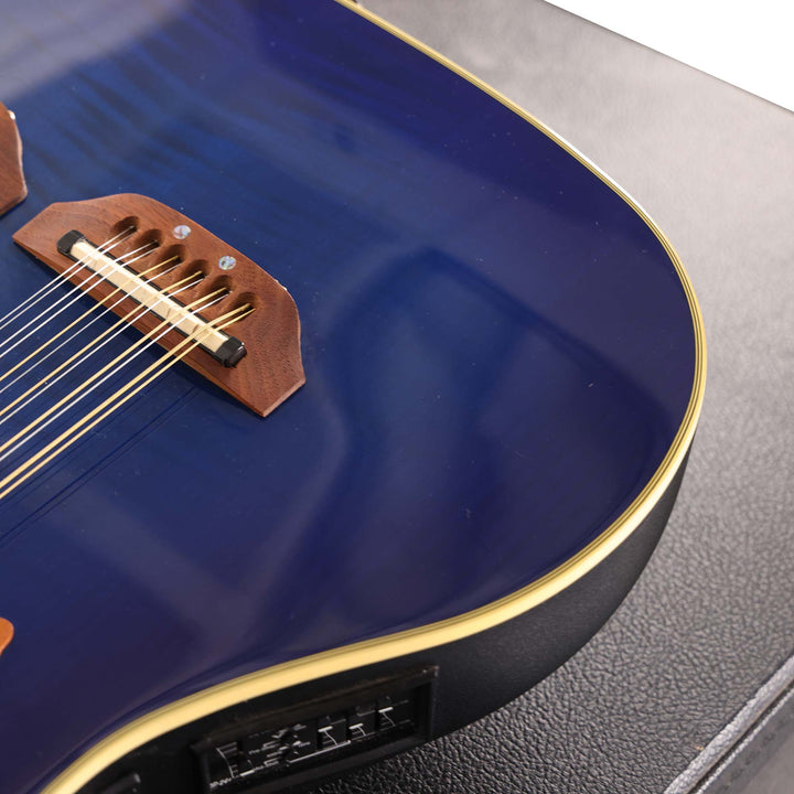 Ovation CSE225 Celebrity Double Neck Acoustic-Electric Transparent Blue Burst 2008