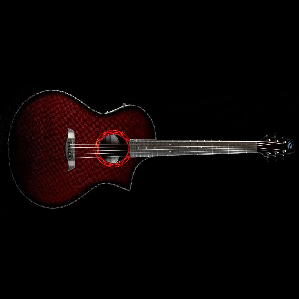 Composite Acoustics The GX ELE Narrow Neck Acoustic Wine Red — 2