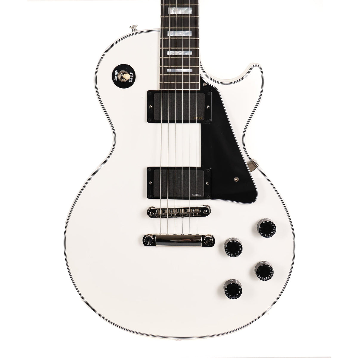 Gibson Custom Shop Les Paul Custom Made 2 Measure Alpine White with EMGs 2025 — 1