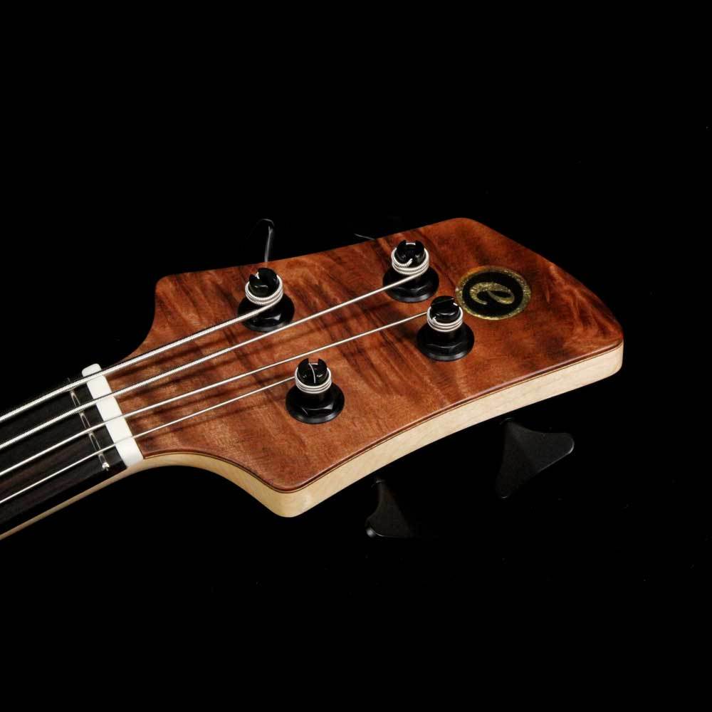 Elrick eVolution Gold Series 4-String Bass Flame Redwood Top Natural — 4