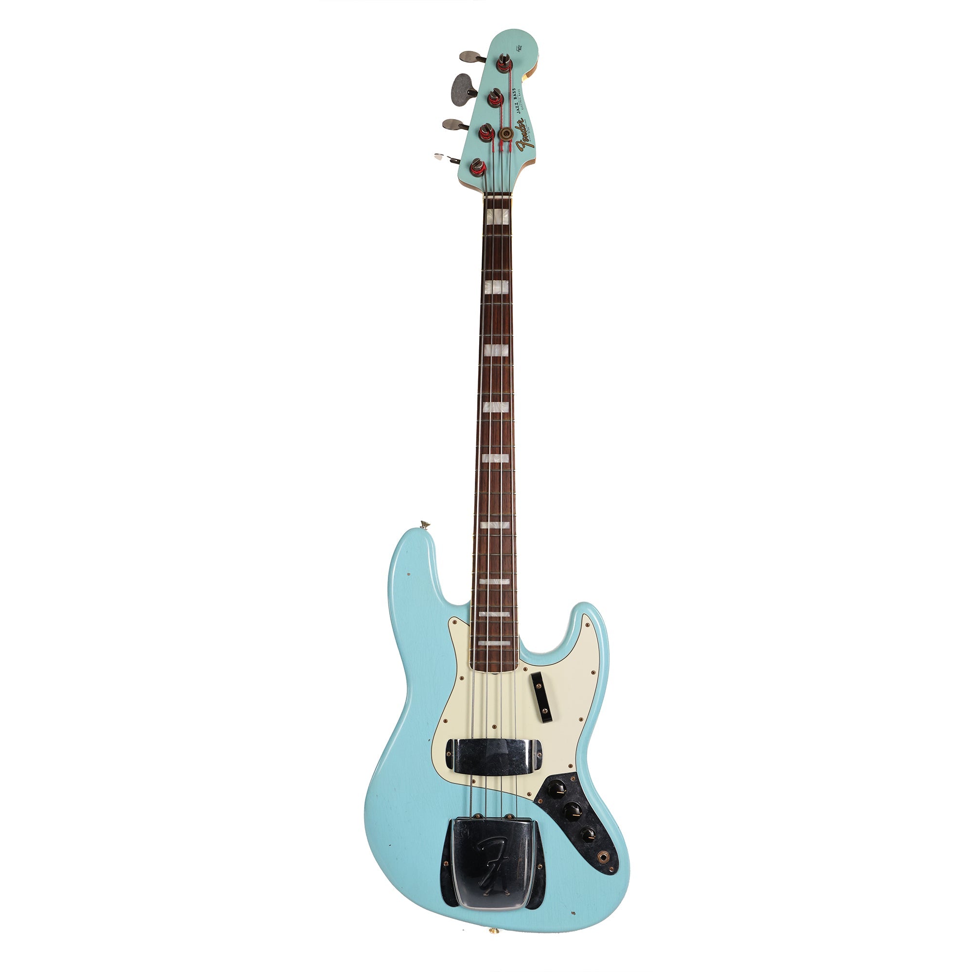 Fender Custom Shop 1966 Jazz Bass Aged Daphne Blue Matching