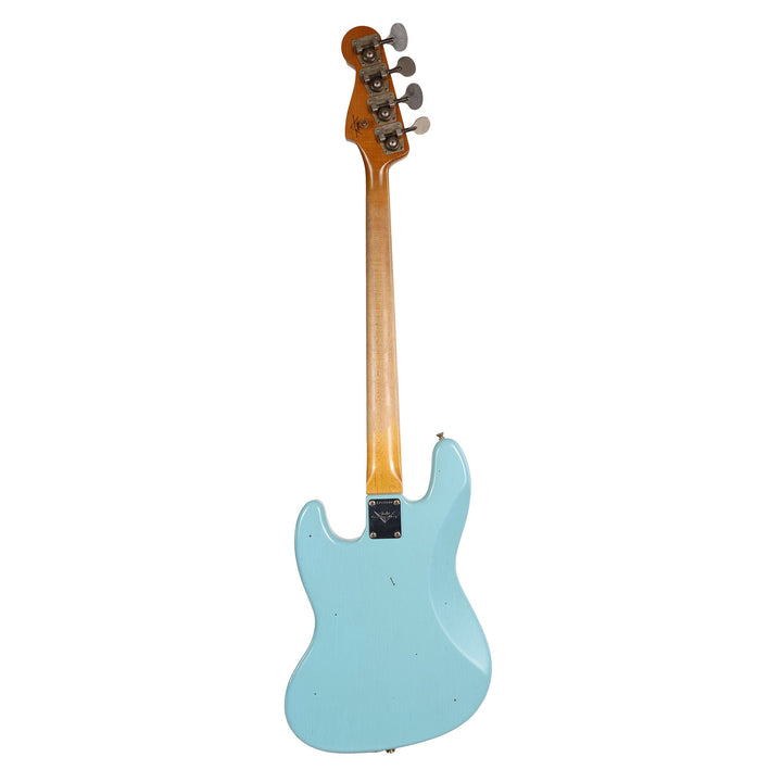 Fender Custom Shop 1966 Jazz Bass Aged Daphne Blue Matching Headstock 2020