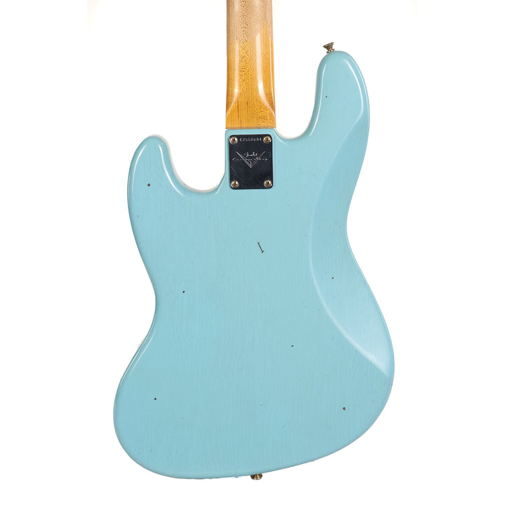 Fender Custom Shop 1966 Jazz Bass Aged Daphne Blue Matching Headstock 2020