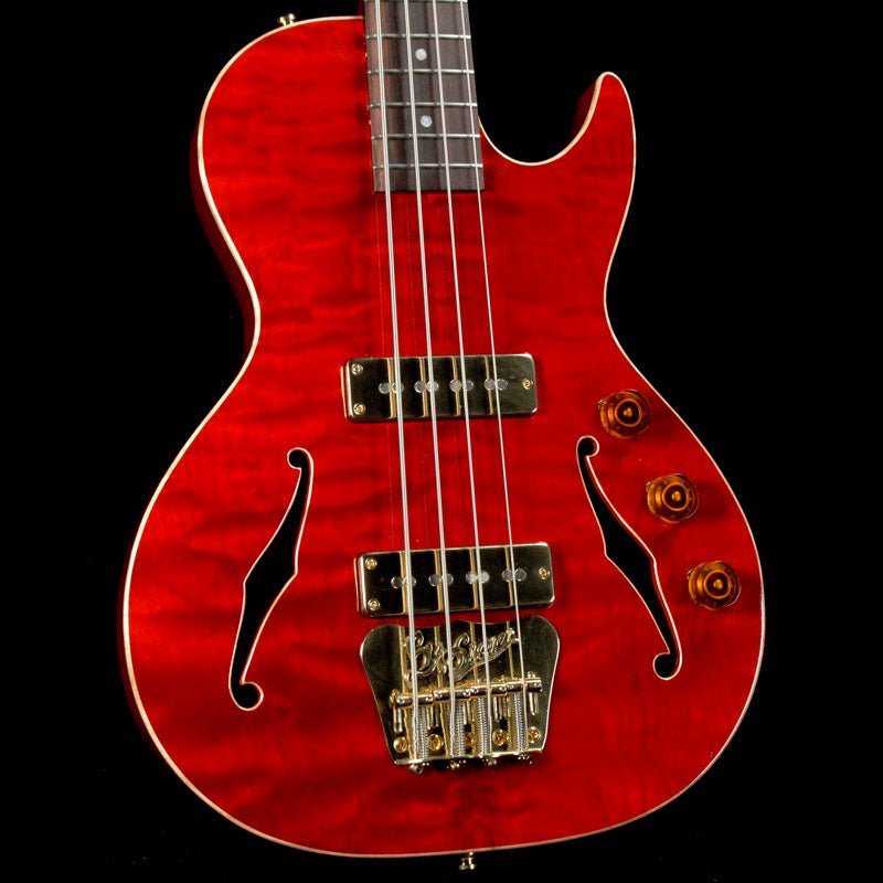 B&G Guitars Big Sister Bass Guitar Transparent Red — 1