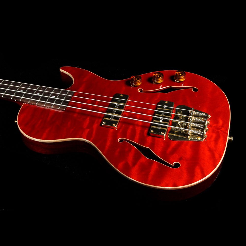 B&G Guitars Big Sister Bass Guitar Transparent Red — 5