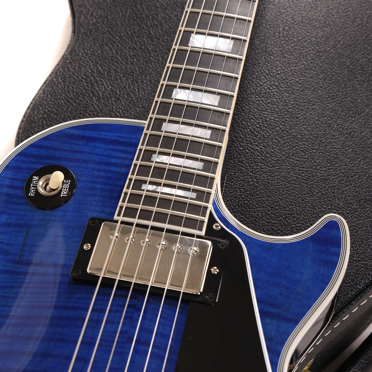 Gibson Custom Shop Les Paul Custom Figured Trans Blue Gloss 2023 — 11