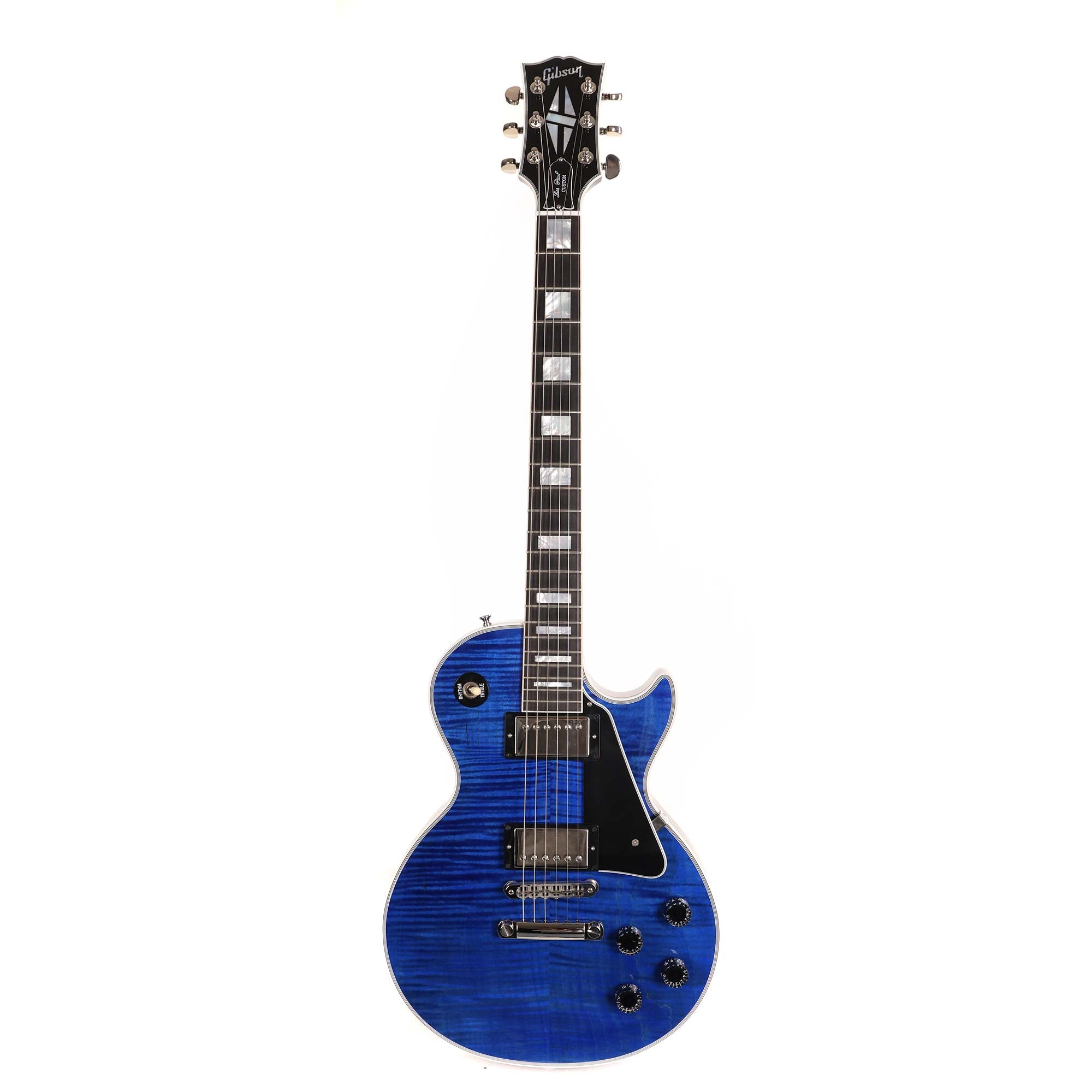 ギター GibsonLesPaulClassiPremiumPlus TransBlue Gibson Custom Shop Les Paul Custom Figured Trans Blue Gloss 2023