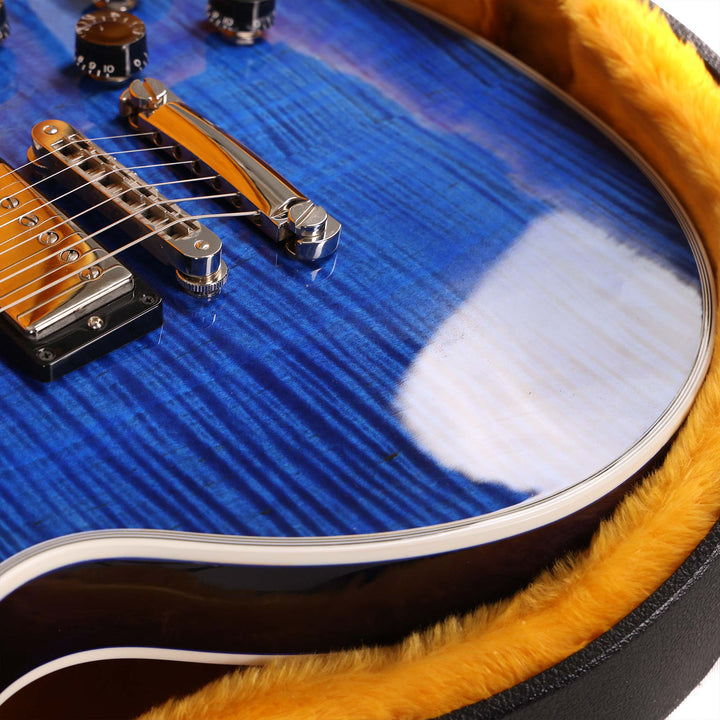 Gibson Custom Shop Les Paul Custom Figured Trans Blue Gloss 2023