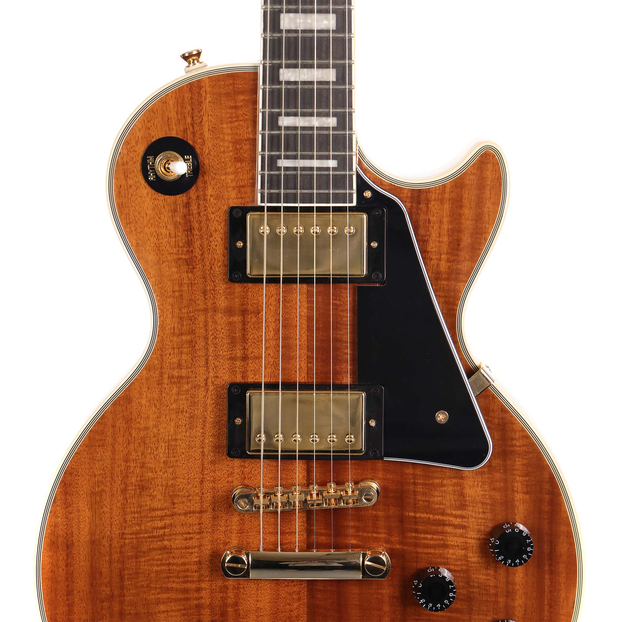 Epiphone Les Paul Custom Koa Top Natural 2021 | The Music Zoo