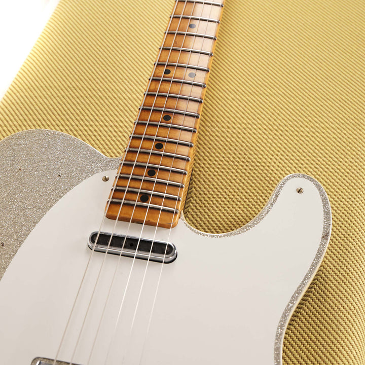 Fender Custom Shop Double Esquire Special Relic Aged Silver Sparkle and Black 2025